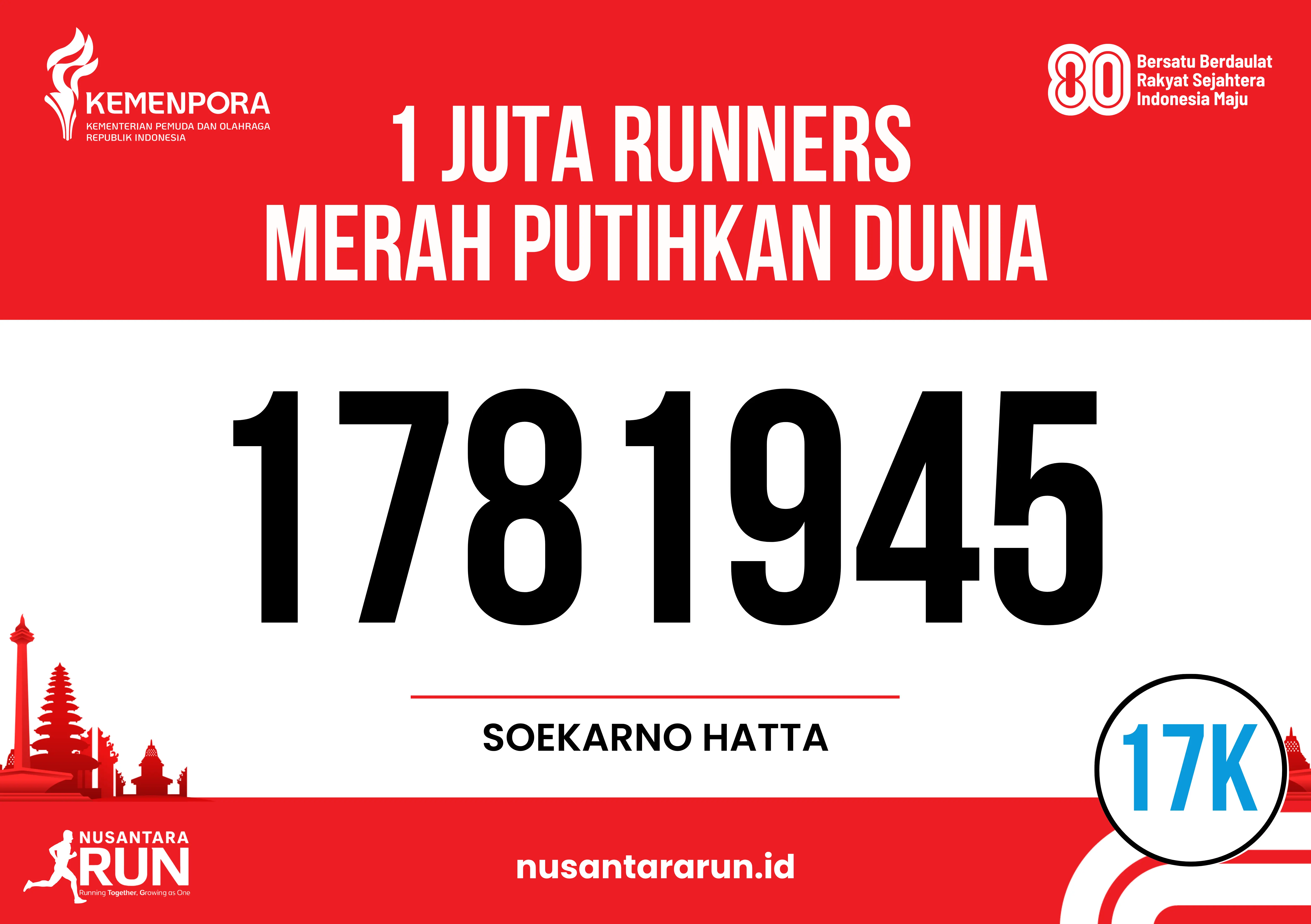 Gambar Nomor BIB - Nusantara Run